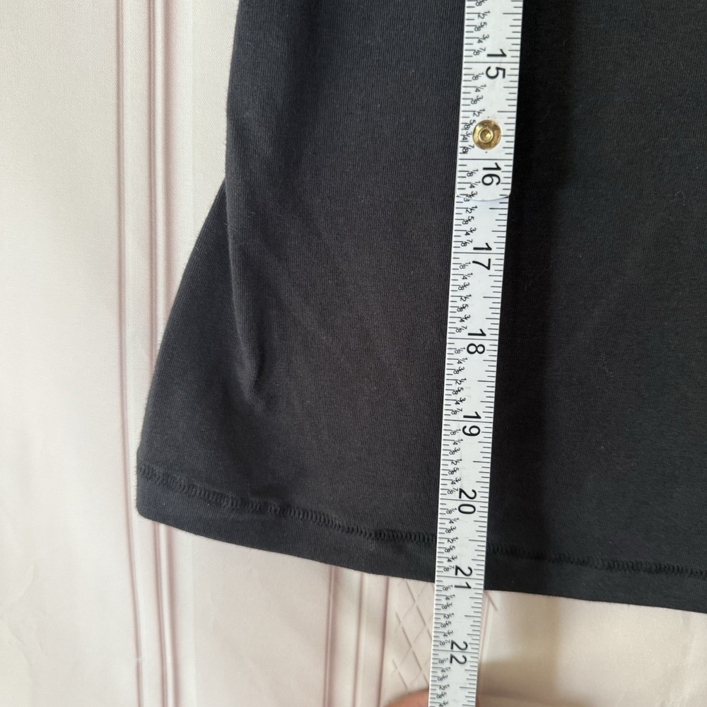 SKIMS Cotton Jersey Short Sleeve T-Shirt Soot Black Size Large NWT - Picture 6 of 10